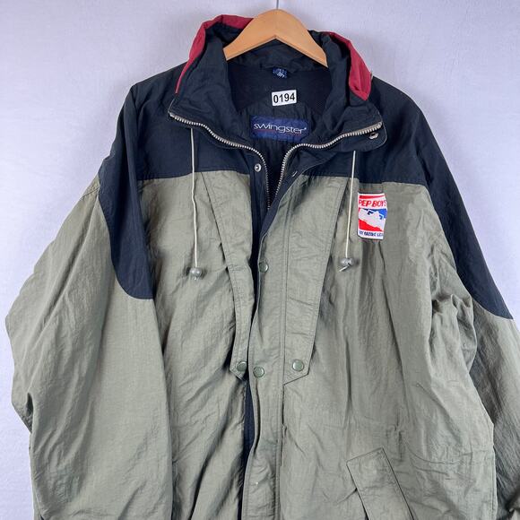 VTG Pep Boys Indy Racing League Team Green Racing Jacket XL Swingster - Picture 9 of 9